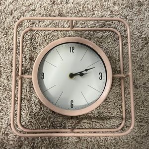 At Home Pink Alarm Clock